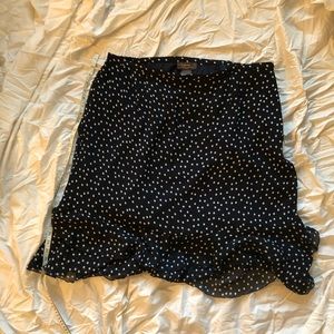 Polka Dot Zippered Skirt